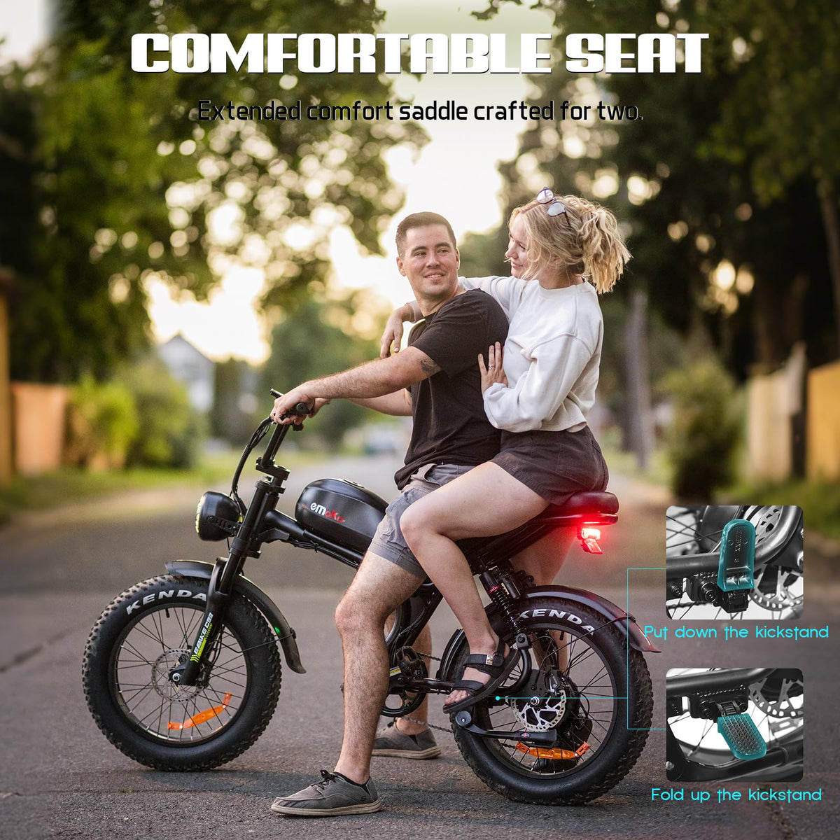 Peak 1500W 48V 20Ah 20'' Fat Tire 7-Speed Electric Bike P71041
