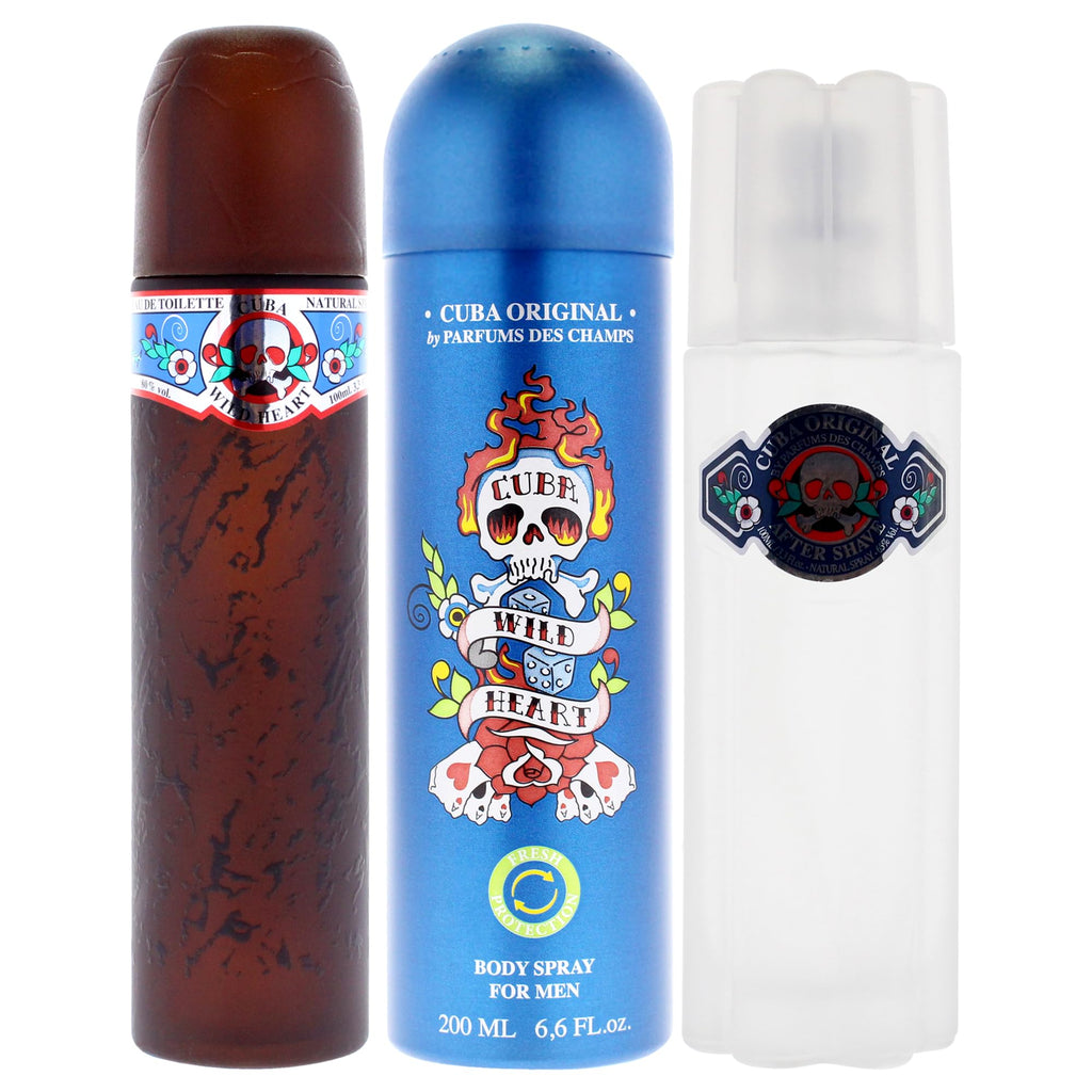 3 Pieces Eau de Toilette After Shave Body Spray Gift Set G94558