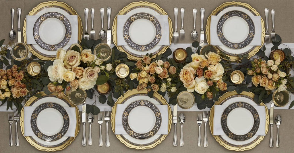 White 5 Piece Dinnerware Set T934