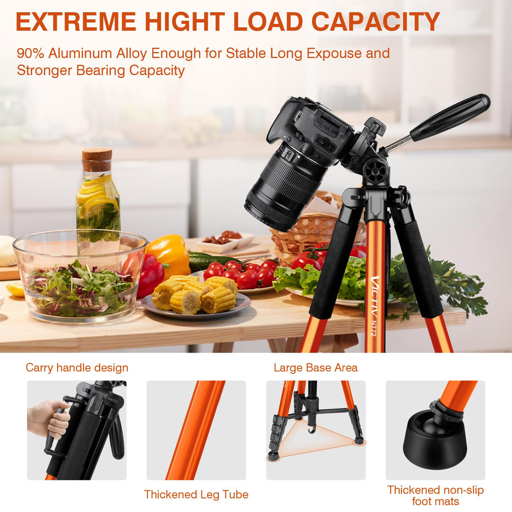 72" Camera Tripod & Monopod with Remote I474