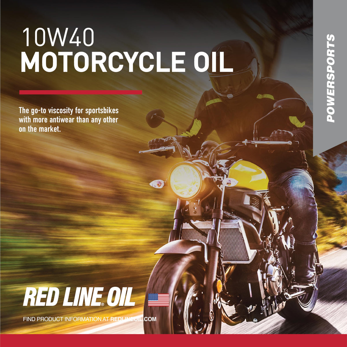 10W40 Synthetic Motorcycle Motor Oil 1 Quart I55851