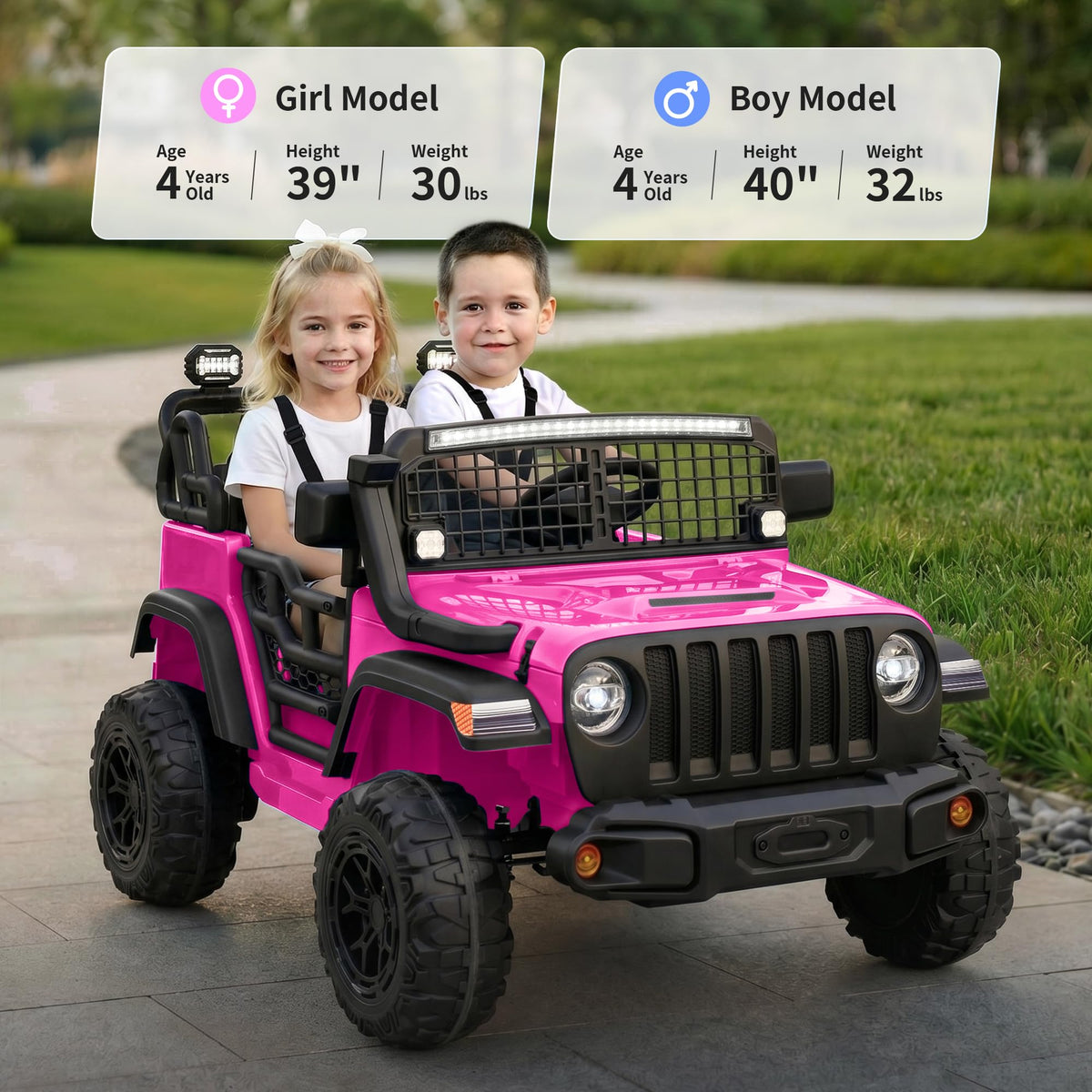2 Seater 24V Electric Ride on Car with Remote E4834
