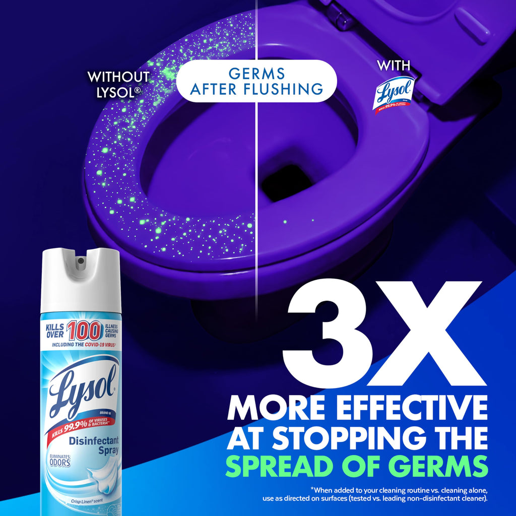 Disinfectant Spray Crisp Linen 19 oz 2 Pack G927