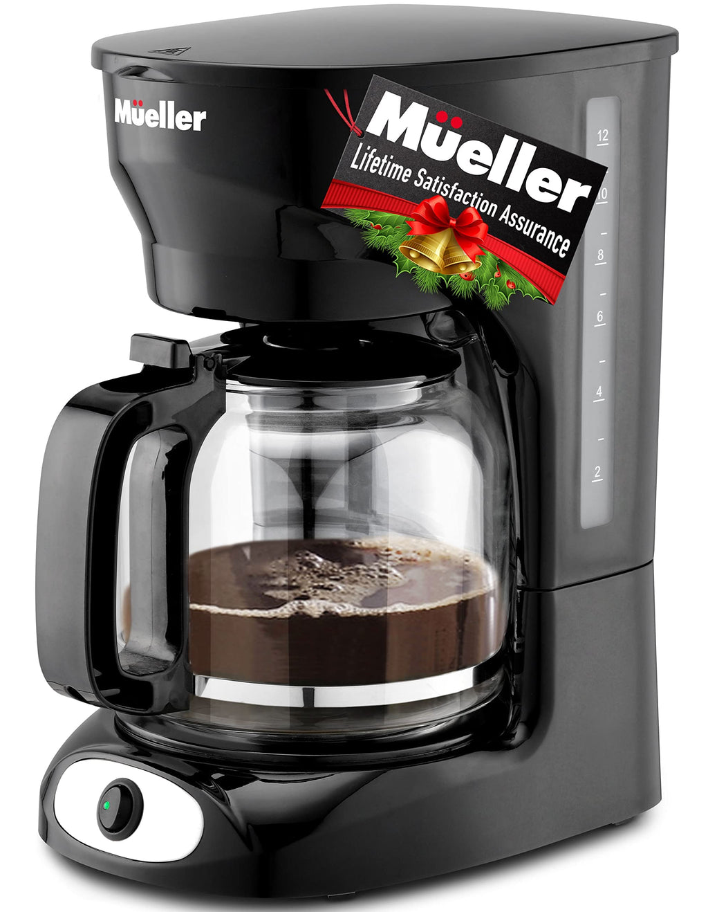 12-Cup Drip Coffee Maker with Glass Carafe V103836