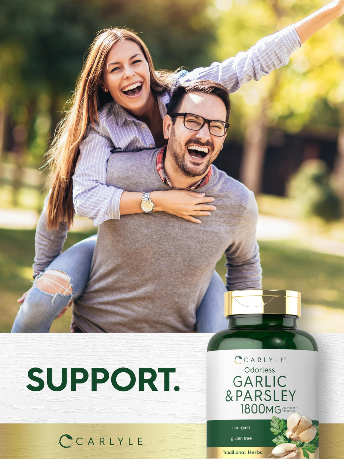 Odorless Garlic & Parsley Supplement 200 Softgels N857349