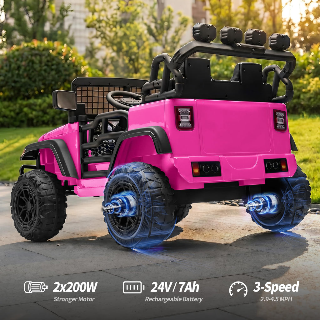 2 Seater 24V Electric Ride on Car with Remote E4834