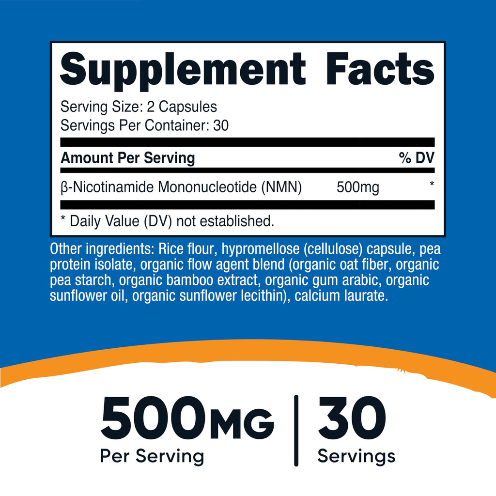 NMN 500mg 60 Capsules J9796