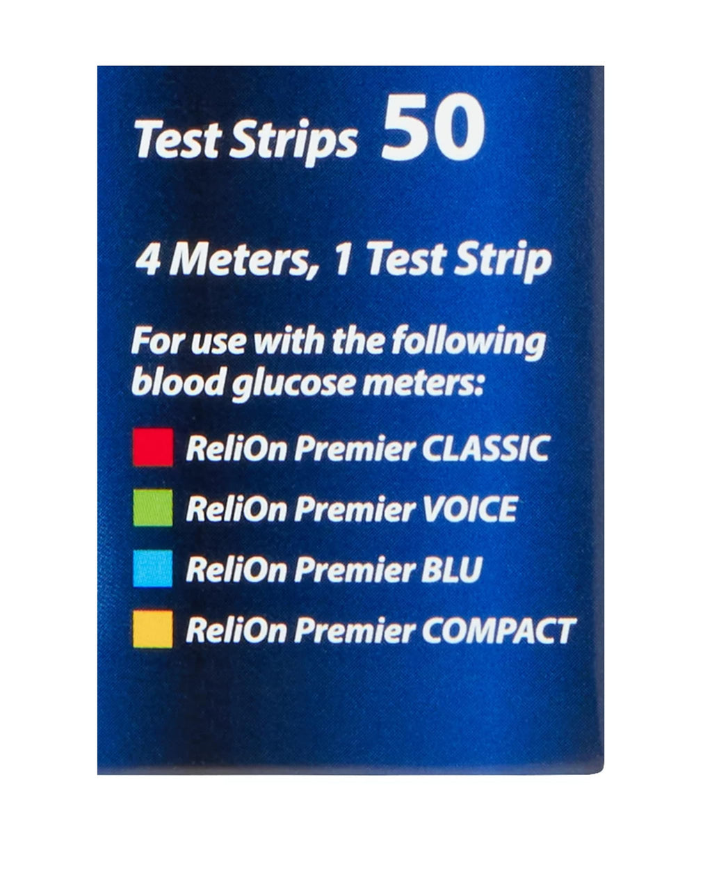 Blood Glucose Test Strips 50 Count W848