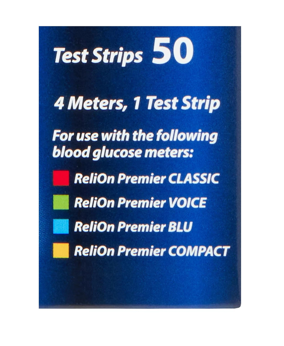 Blood Glucose Test Strips 50 Count W848