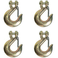 3/8 Inch Grade 70 Clevis Slip Hook with Safety Latch, 4 Pack U338177