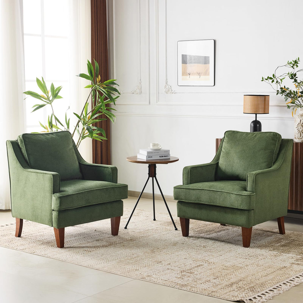 High Back Accent Chairs Set of 2 E452320