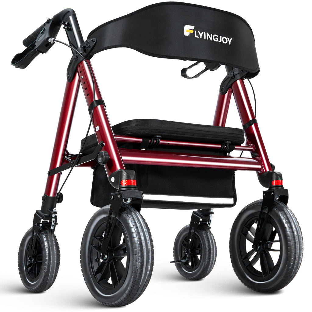 Heavy-Duty Bariatric Rollator Walker with Seat M326358