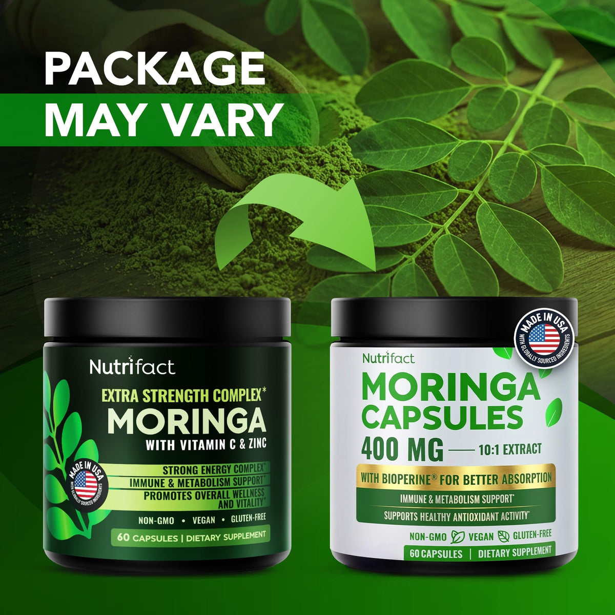 Moringa Capsules with Vitamin C, Zinc & L-Lysine K466103