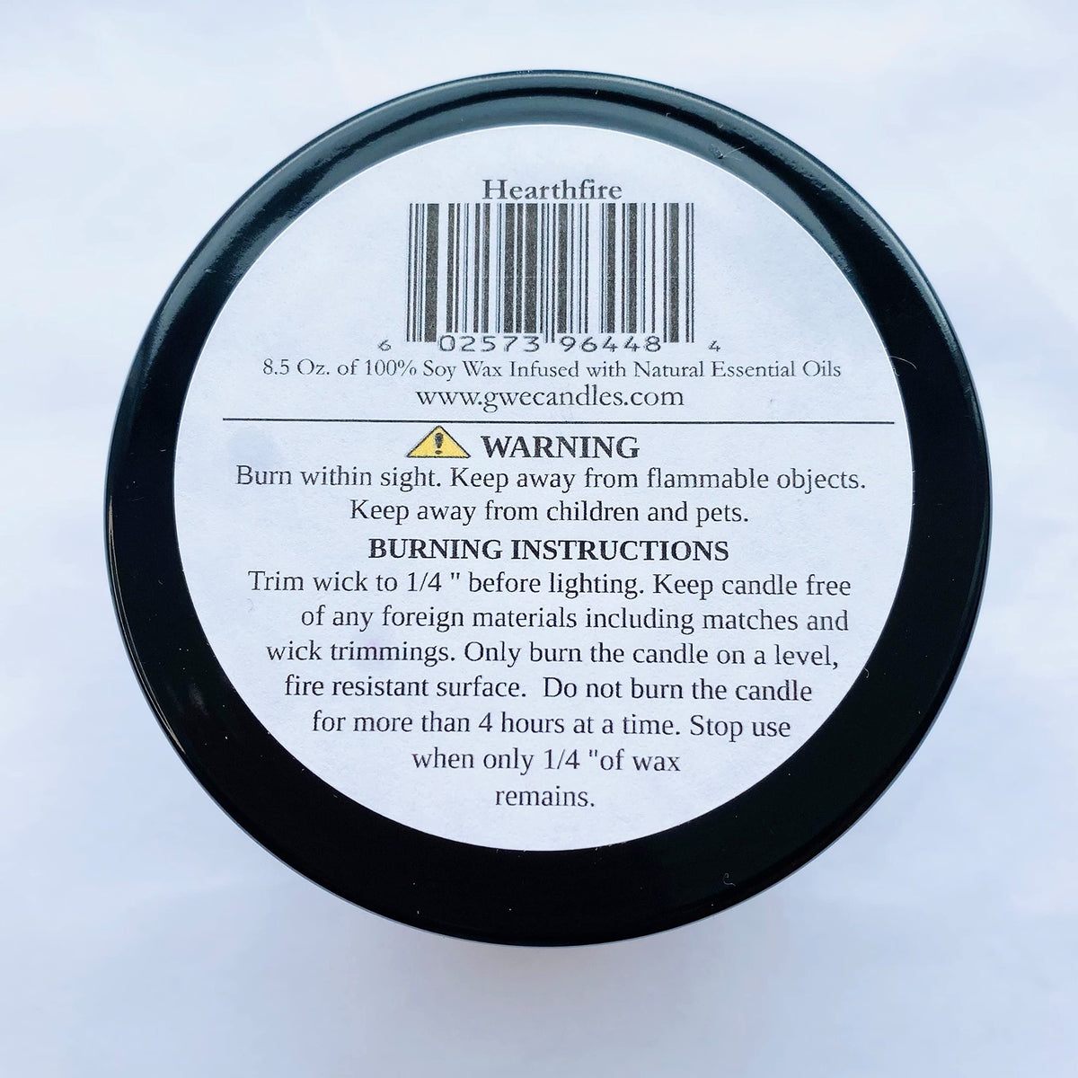 Sandalwood Scented Soy Candle with Wood Wick B61099