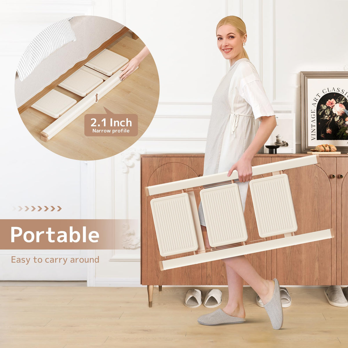Foldable 3 Step Ladder with Anti-Slip Pedal Y254648