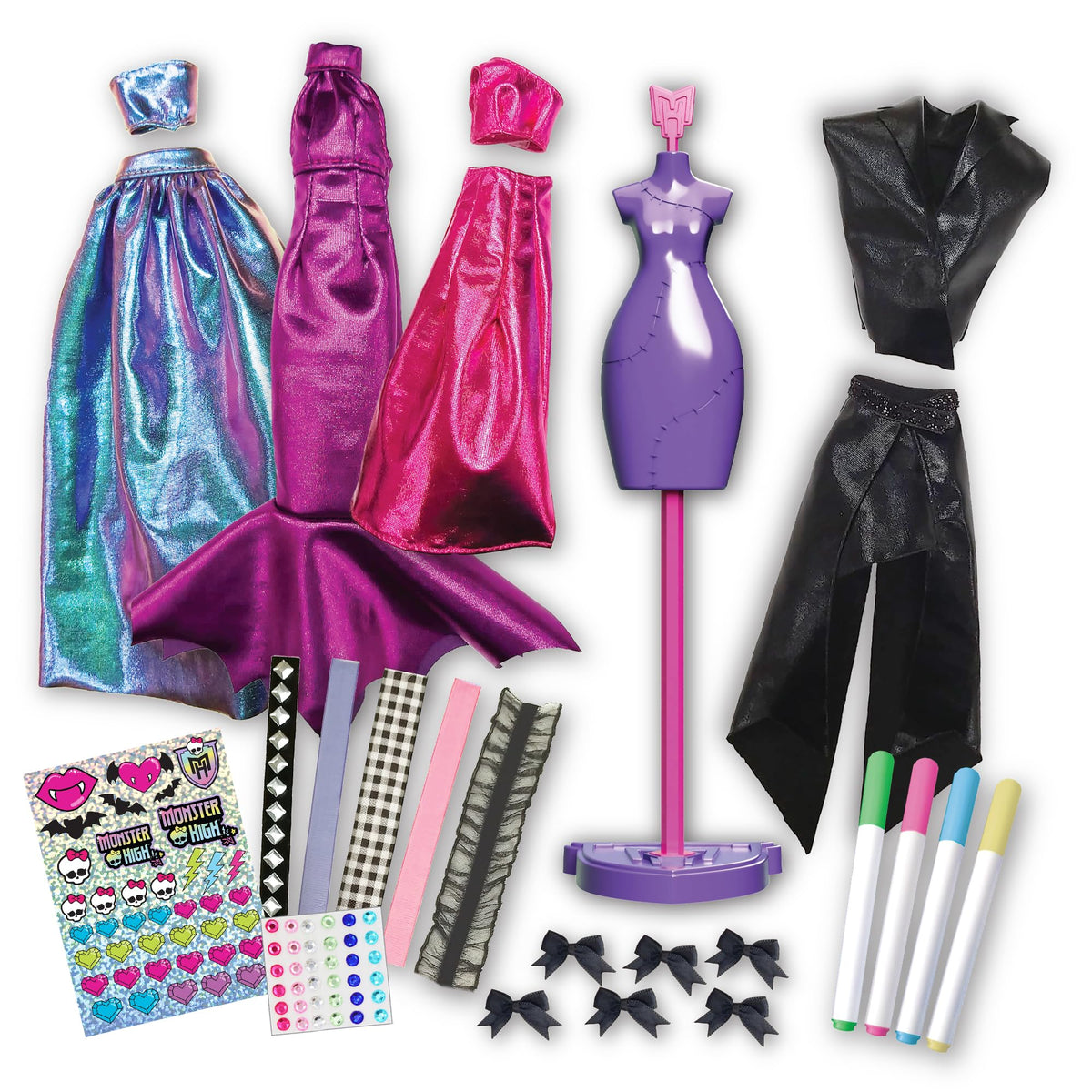 DIY Doll Clothing Craft Kit with Fabric & Sketchbook J4427