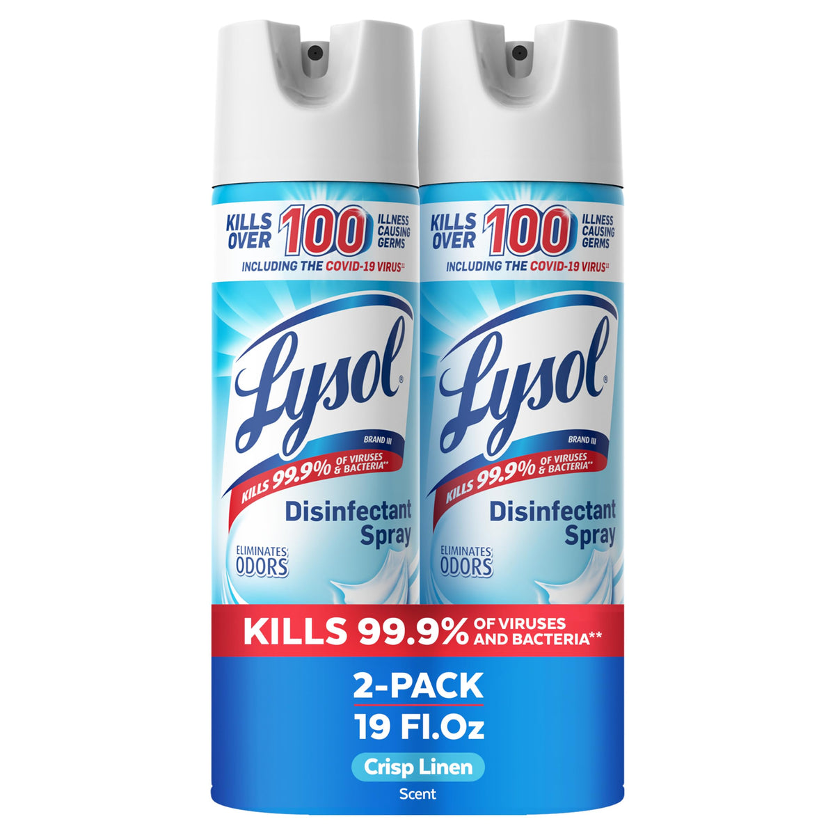 Disinfectant Spray Crisp Linen 19 oz 2 Pack G927
