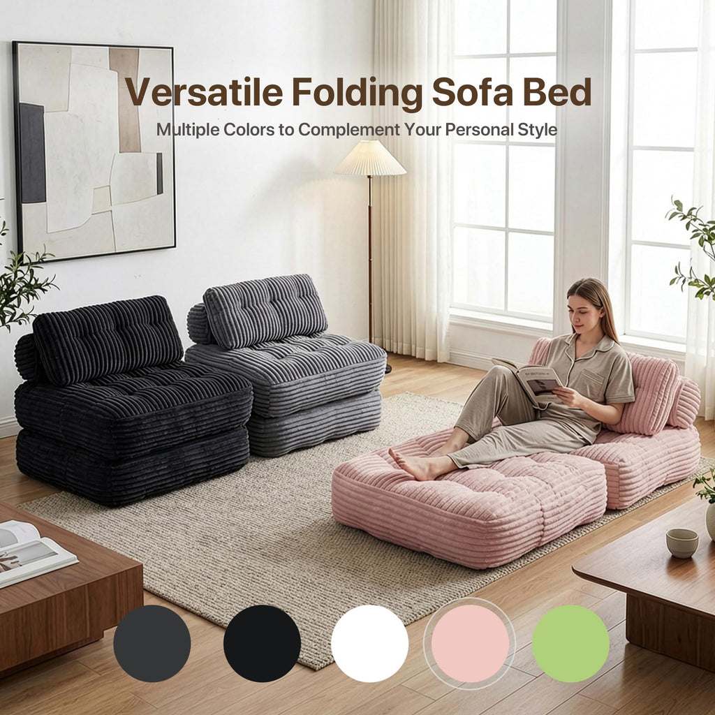 Pink Folding Sofa Bed T401