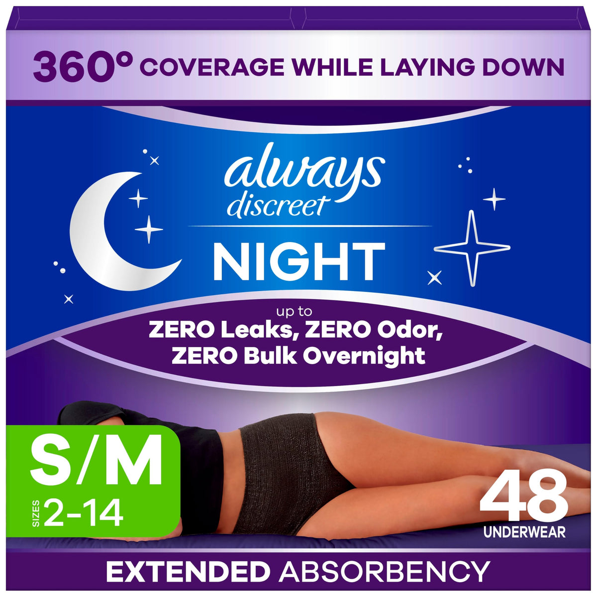 Adult Diapers for Women Size S/M, 48 Count Q366