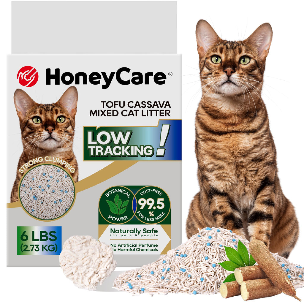 Cassava Tofu Mixed Cat Litter Quick Clumping Low Dust 6 Lbs H194409