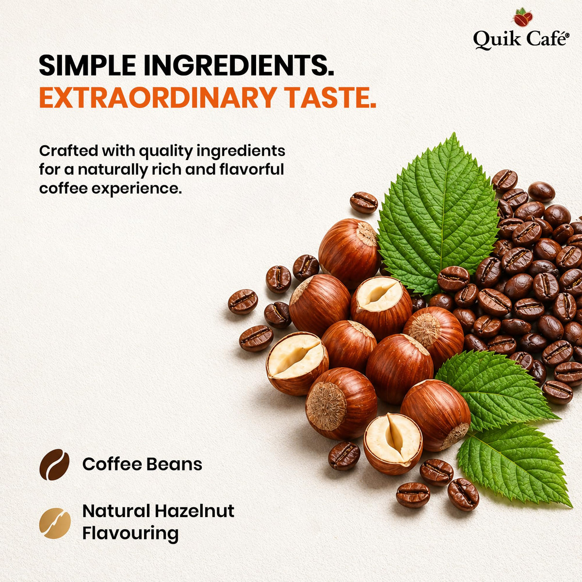 Hazelnut Freeze Dried Instant Coffee 1.76 oz F9089