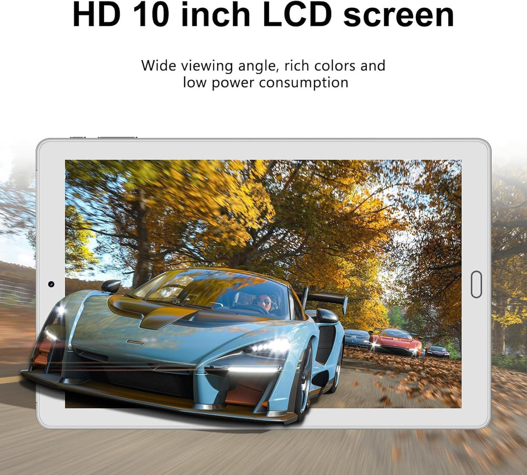 10.1 inch Android Tablet with Octa-Core Processor, 10GB RAM, 64GB ROM, Silver A5264