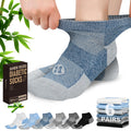 Low Cut Diabetic Socks for Men, 6 Pairs D1221