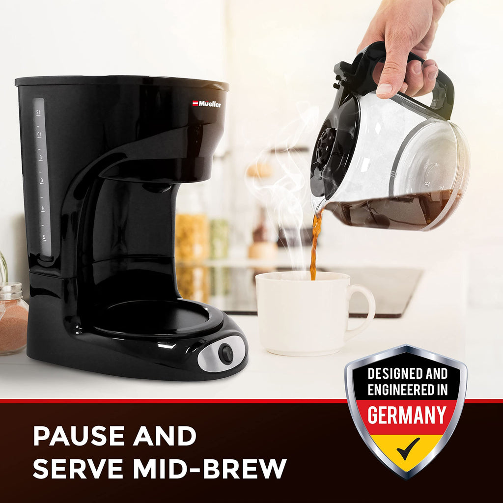12-Cup Drip Coffee Maker with Glass Carafe V103836