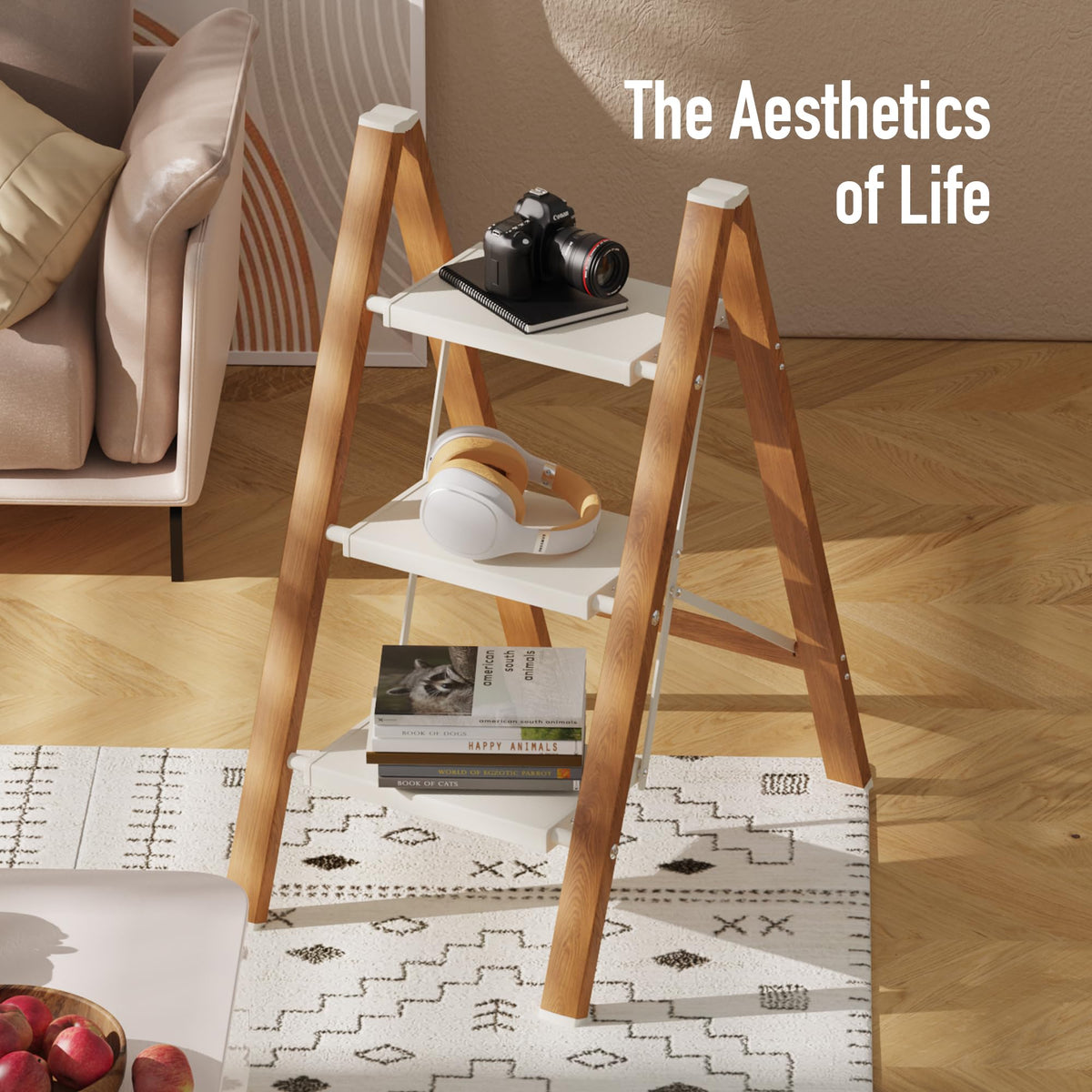 3 Step Aluminum Foldable Step Stool Y428360