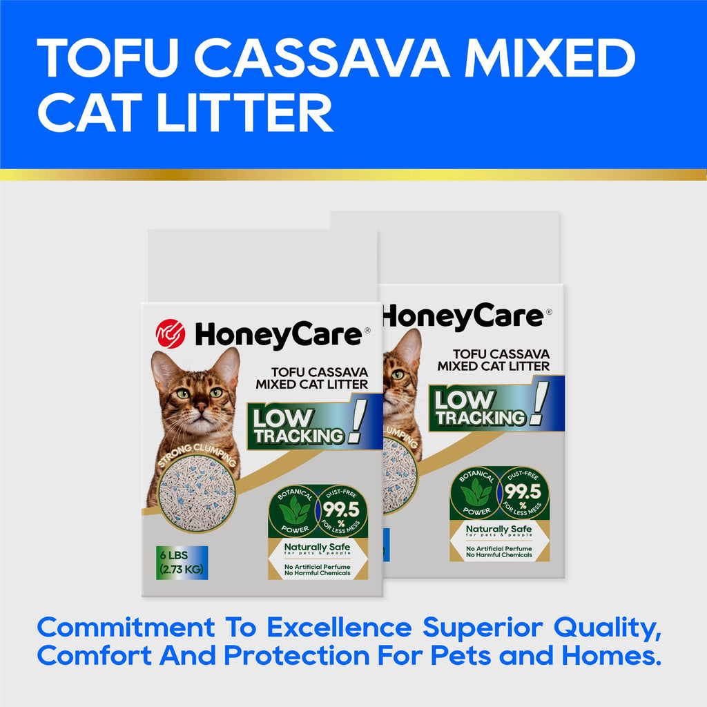 Cassava Tofu Mixed Cat Litter Quick Clumping Low Dust 6 Lbs H194409
