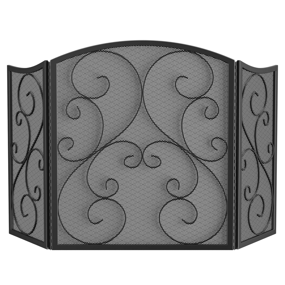 Wrought Iron Fireplace Screen 48×30 Inch R958
